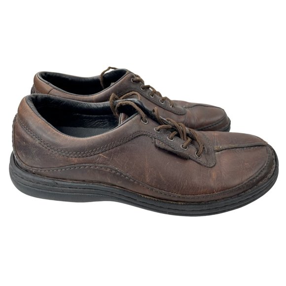 Merrell Men's Sojourn Brown Leather Casual Split Toe Oxfords Size 7M (J43563) - Picture 1 of 7